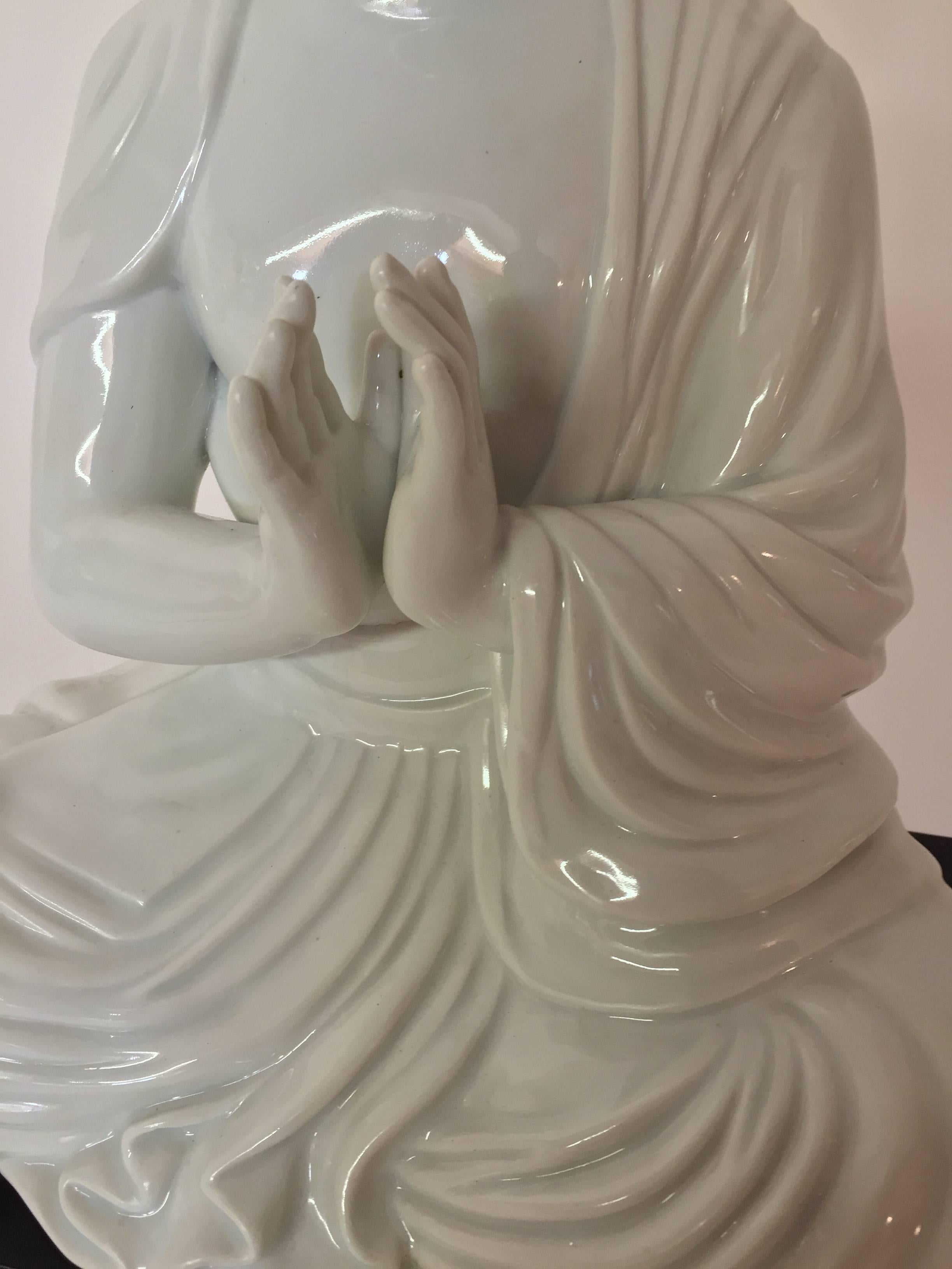 Late 20th Century Fitz and Floyd Porcelain Buddha