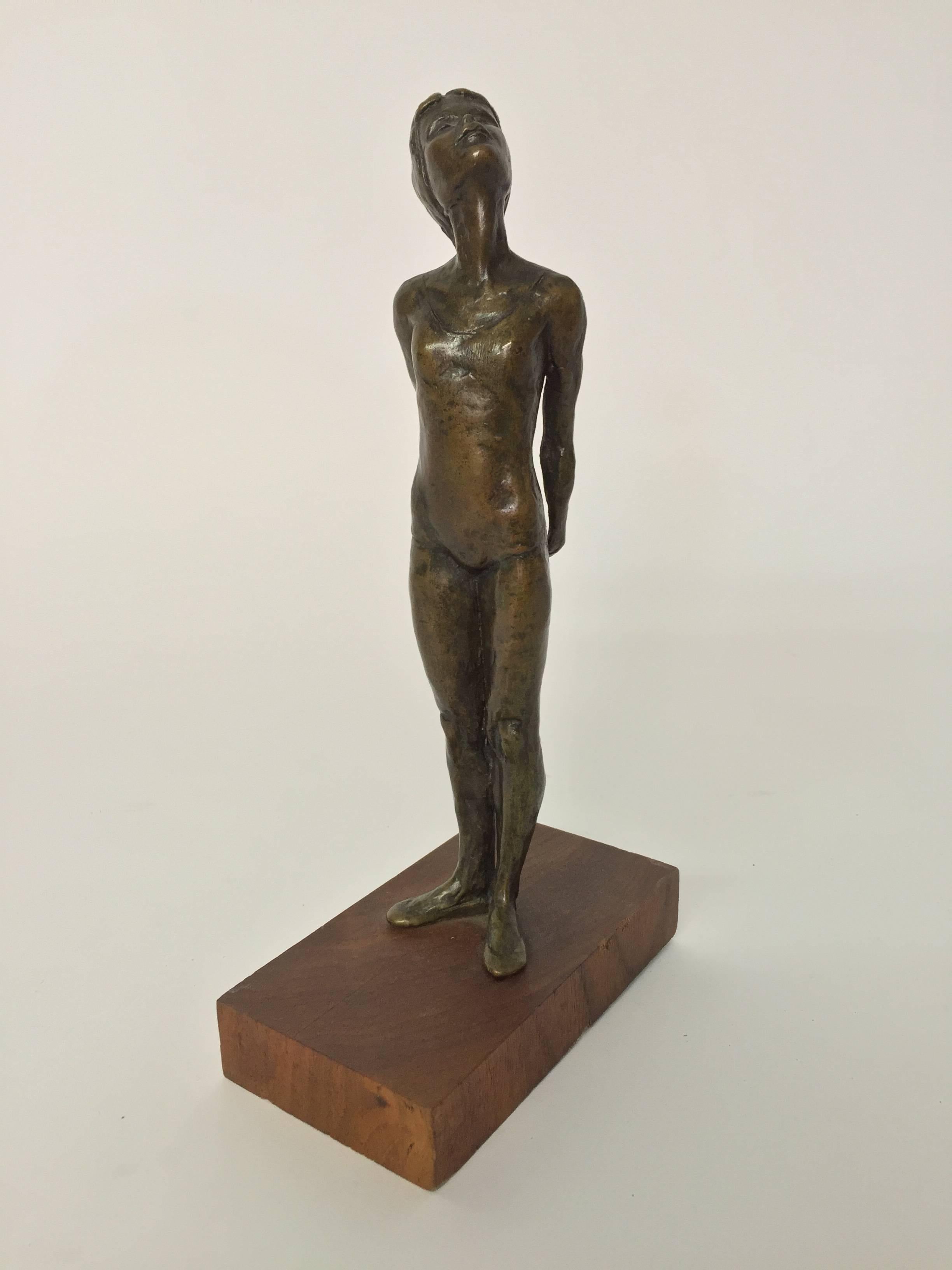 American 1960s Ballerina Bronze Sculpture