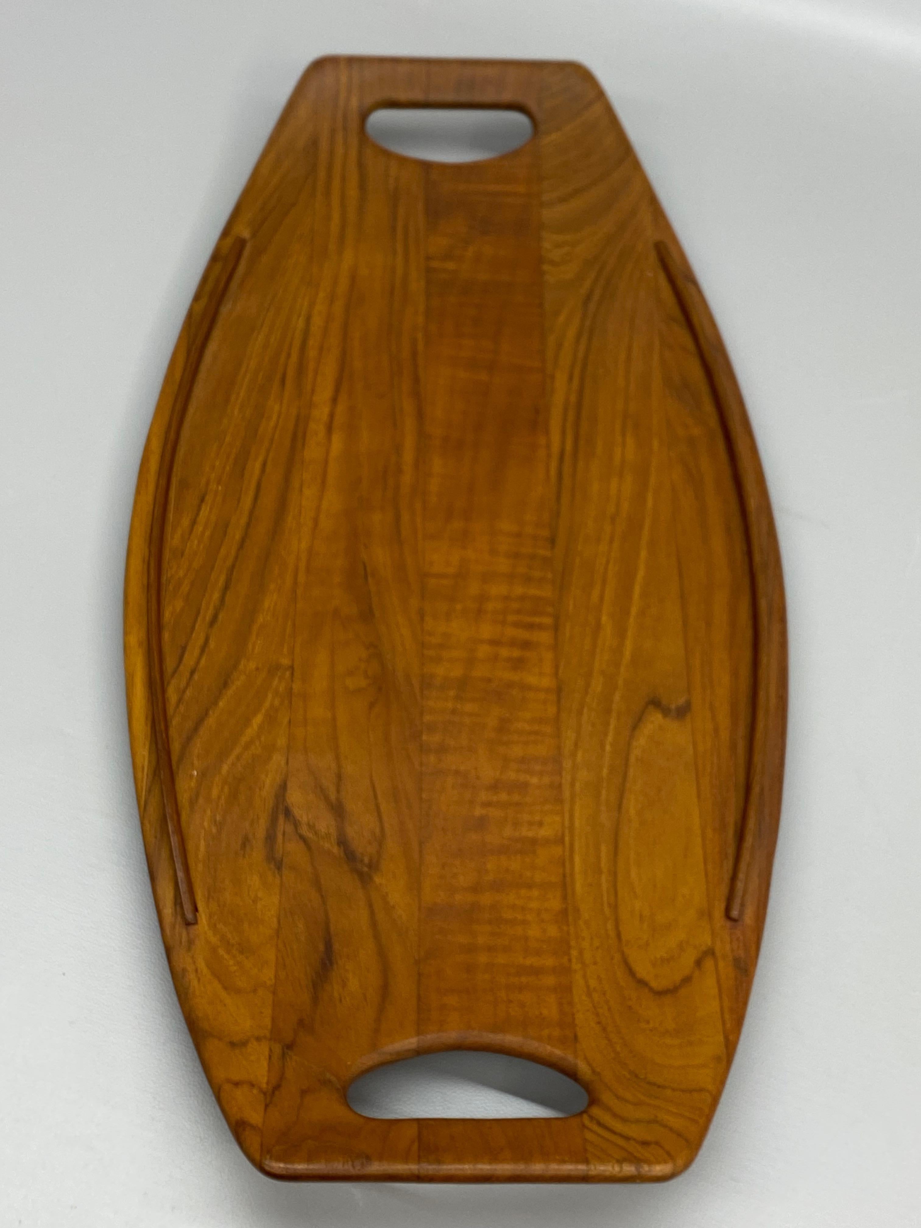 Danish Early Dansk Jens Quistgaard Staved Teak Platter, 801 For Sale