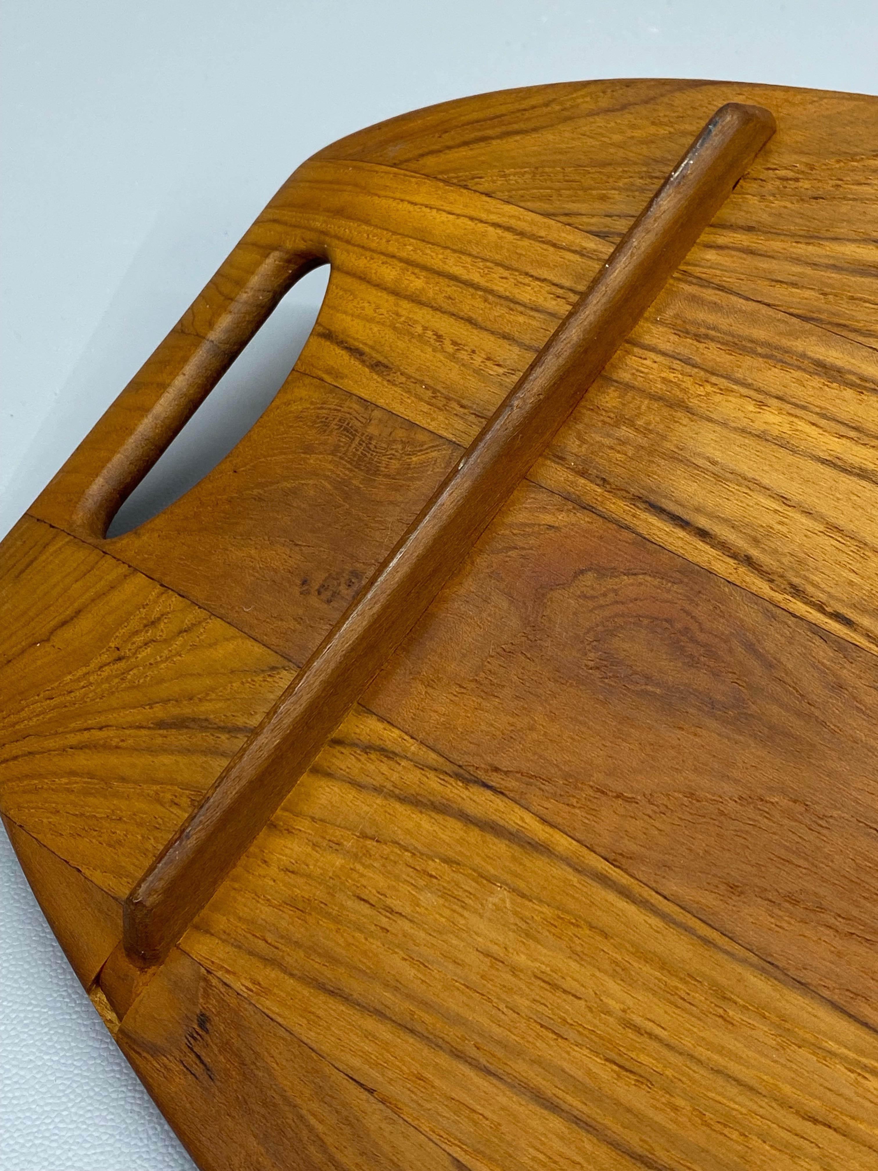 Early Dansk Jens Quistgaard Staved Teak Platter, 801 For Sale 3
