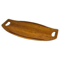 Early Dansk Jens Quistgaard Staved Teak Platter, 801