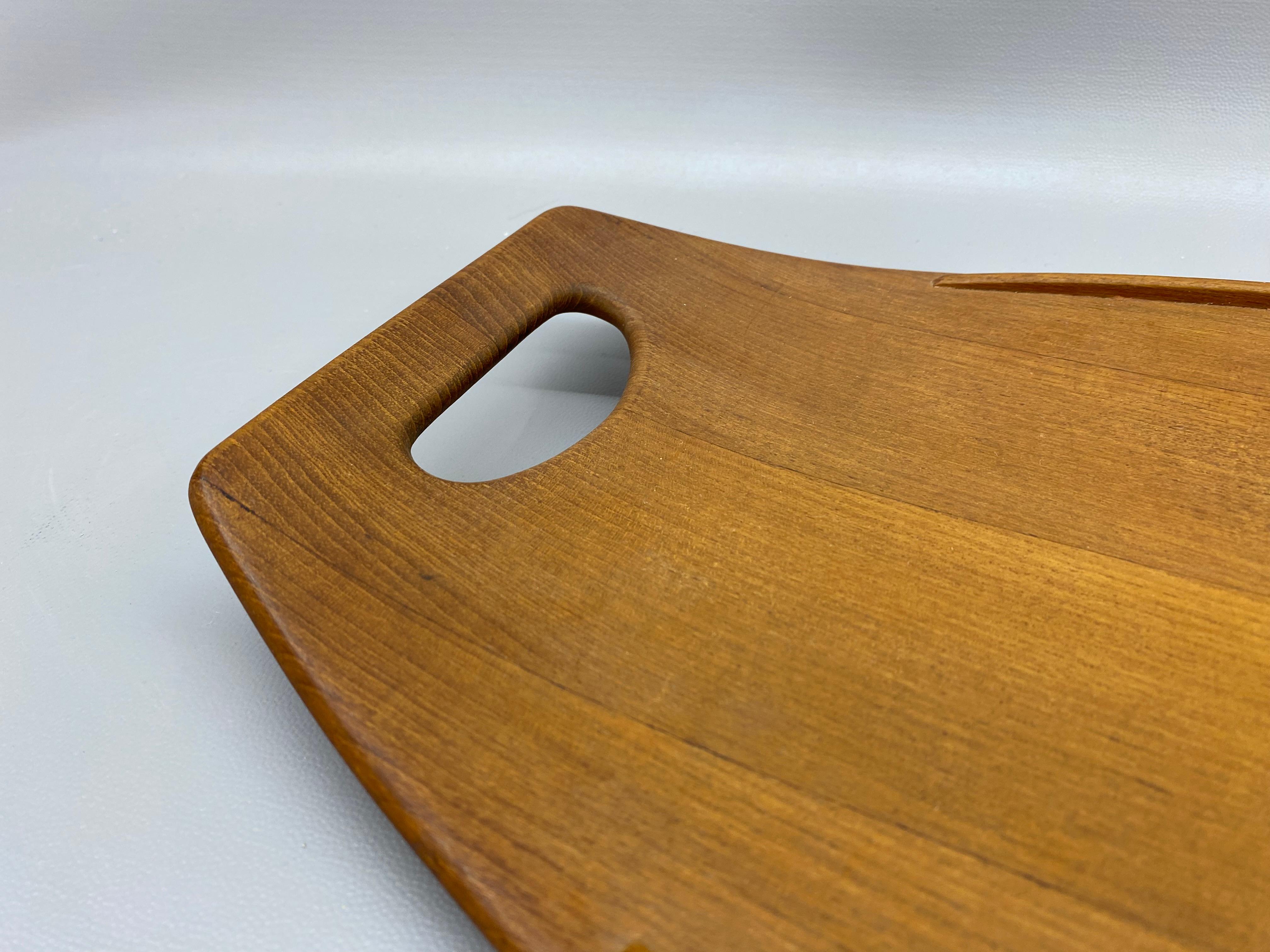 Mid-20th Century Early Jens Quistgaard Dansk Staved Teak Serving Platter, 802 For Sale