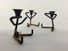 Laurids Lonborg See No Evil, Hear No Evil, Speak No Evil Danish Candleholders