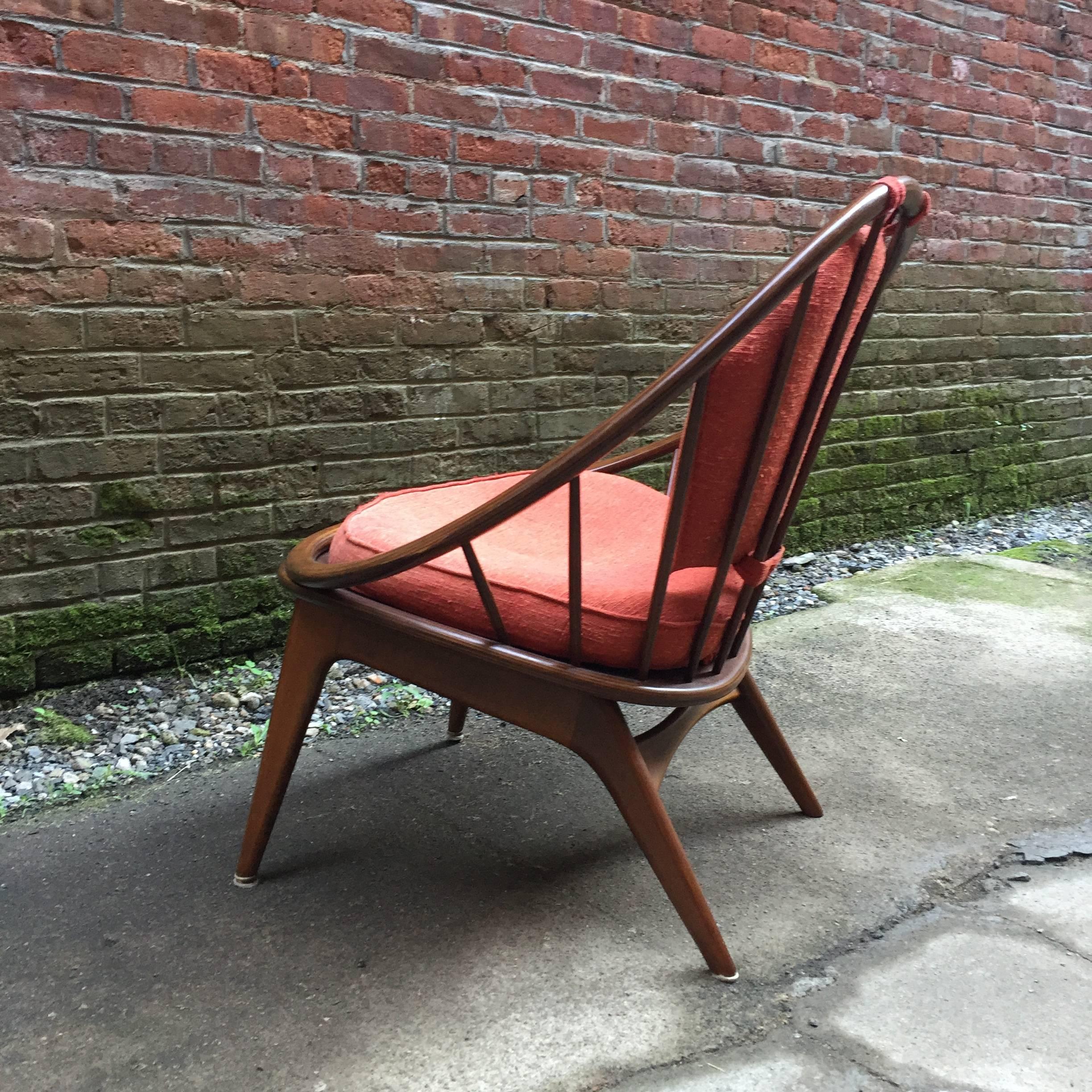 Mid-20th Century Ib Kofod-Larsen Danish Modern Hoop Chair