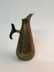 Carl Christiansen Danish Modern Rosewood and Brass Ewer