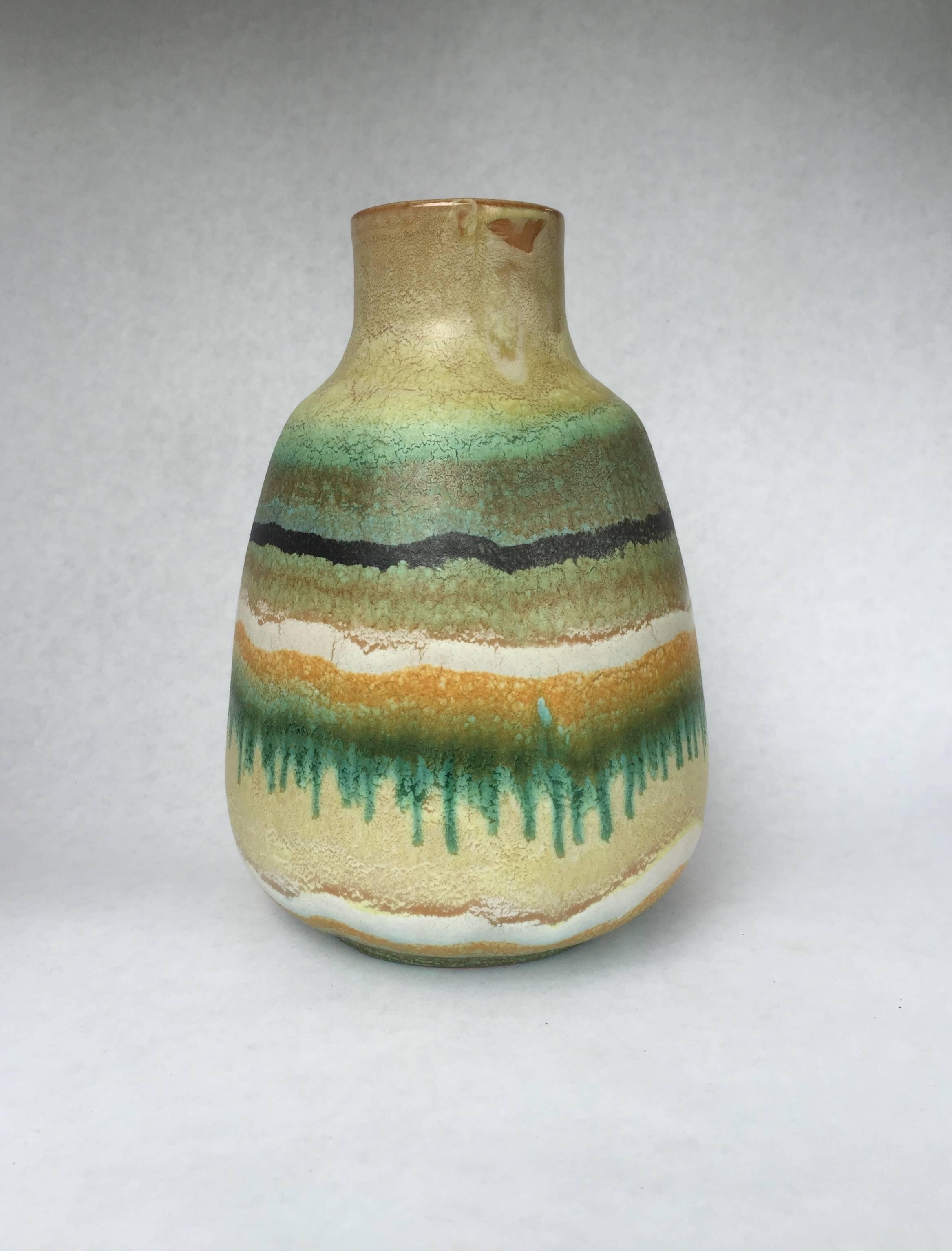 Fired Alvino Bagni Italian Art Pottery Vase