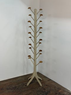 Antique Painted Pine Millner's Hat Rack