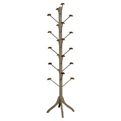 Antique Painted Pine Millner's Hat Rack