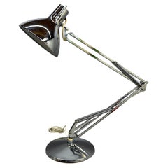Lámpara de trabajo articulada «Chrome Luxo» de los años 70, de Jac Jacobsen