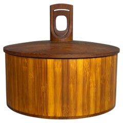 Eiskübel aus Bambus und Teakholz aus der „Dansk Mixed Woods“-Serie, Jens Quistgaard, Dänemark