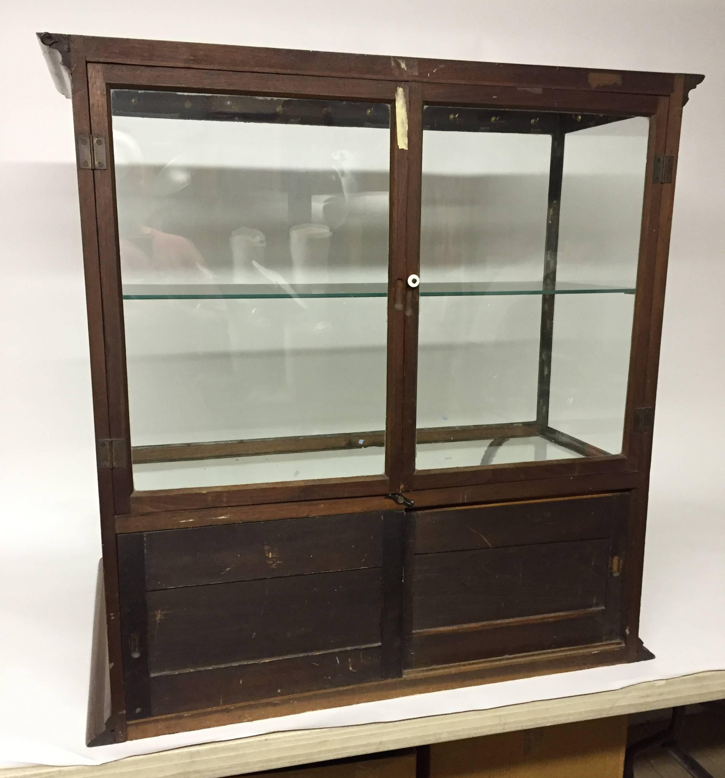 glass counter cabinet