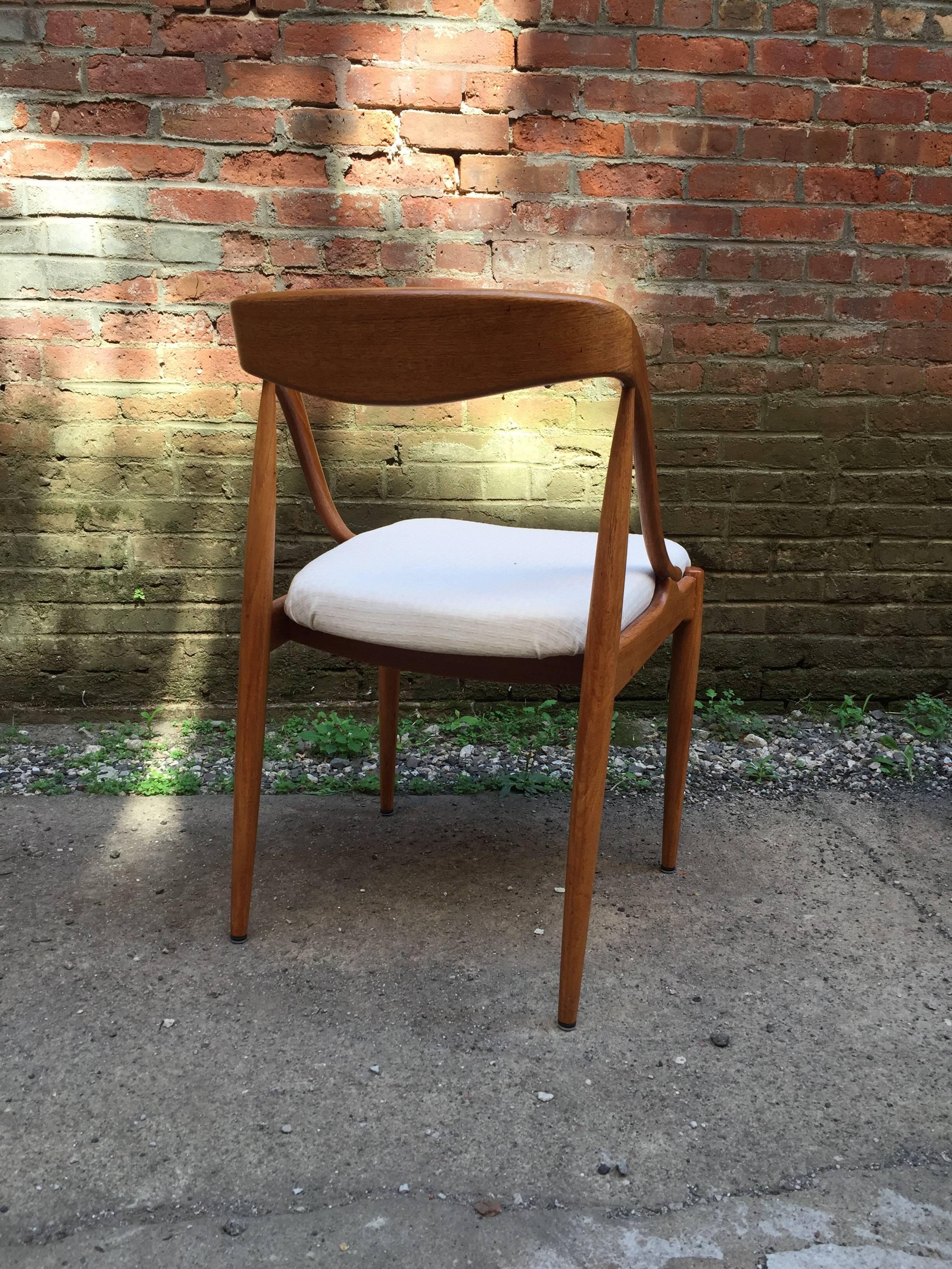 Mid-20th Century Set of Four Johannes Andersen Teak Dining Chairs for MM Moreddi, Denmark