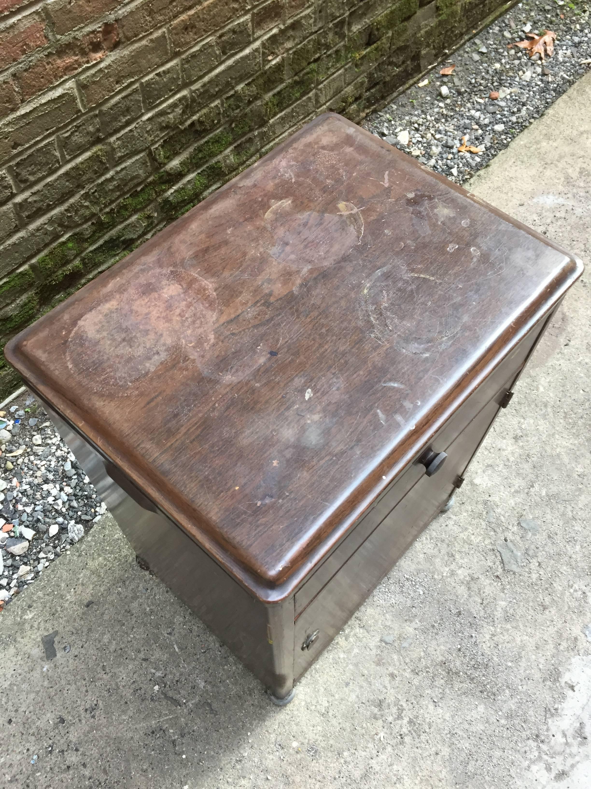 Early 20th Century Industrial Steel Secretaire by General Fireproofing Co.