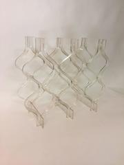 1970s Honeycomb Lucite Wine Rack