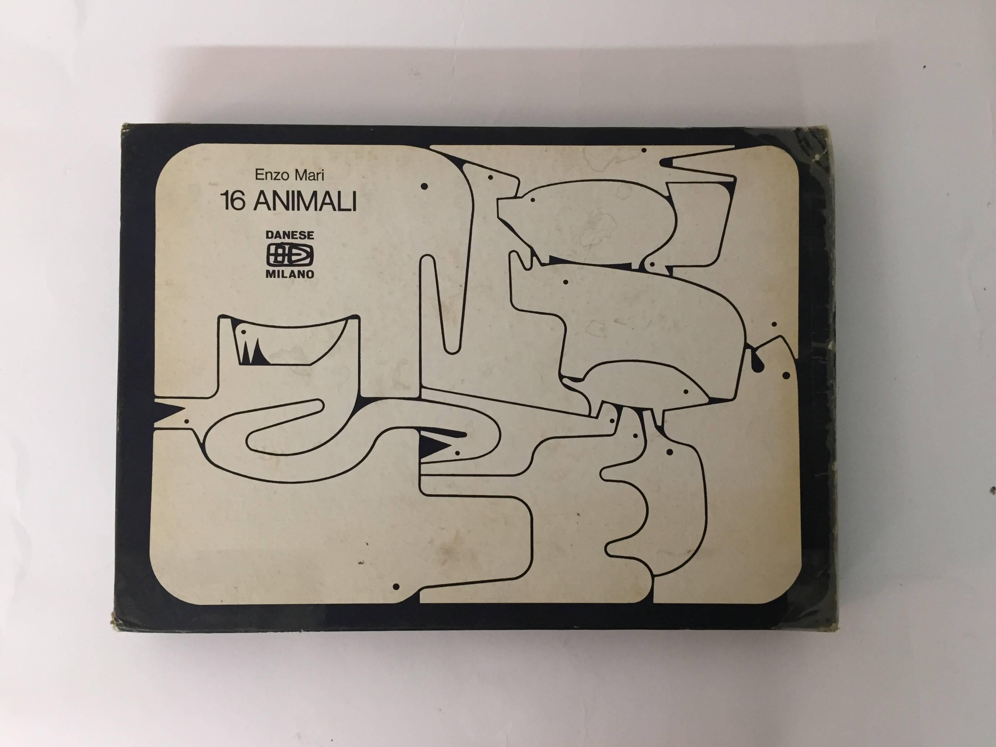 enzo mari animal puzzle