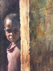West Indian Child's Portrait by Larry Gluck