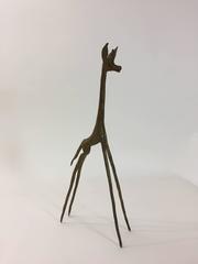 Cast Brass Baby Giraffe in the Manner of Frederick Weinberg