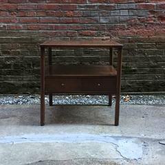 Marquetry End Table by Harold Schwartz for Romweber
