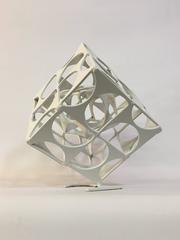 Marc Weinstein for Marc Creates Brutalist Axis Cube Sculpture