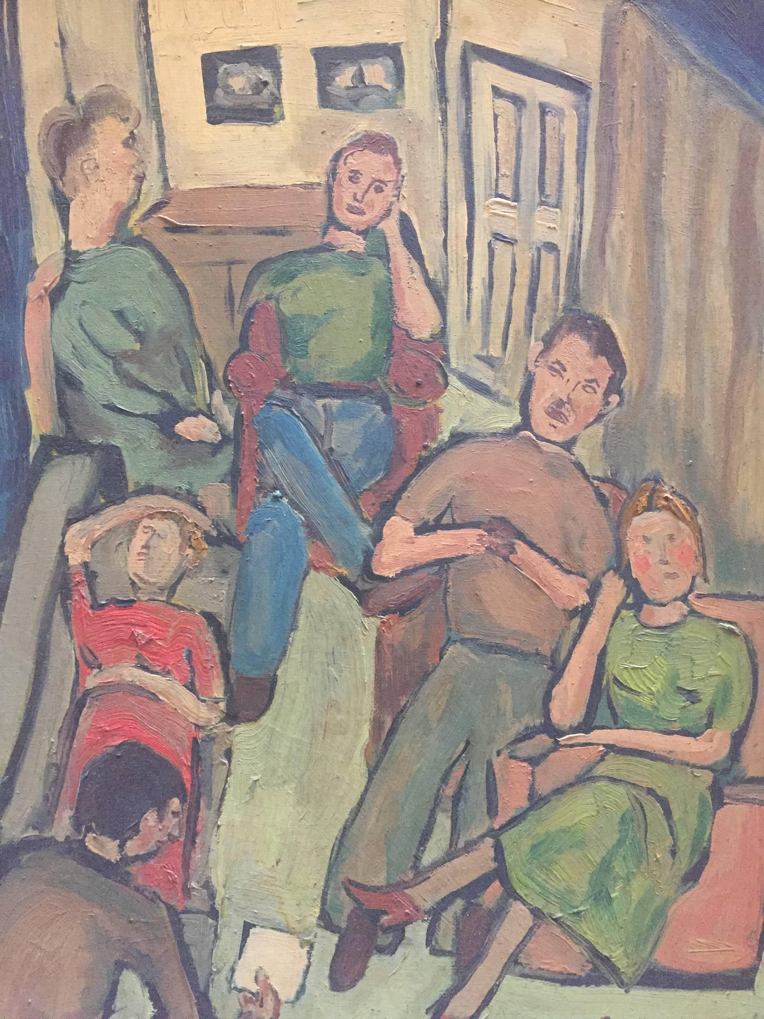 J.E. Bromberg 1947 Painting 