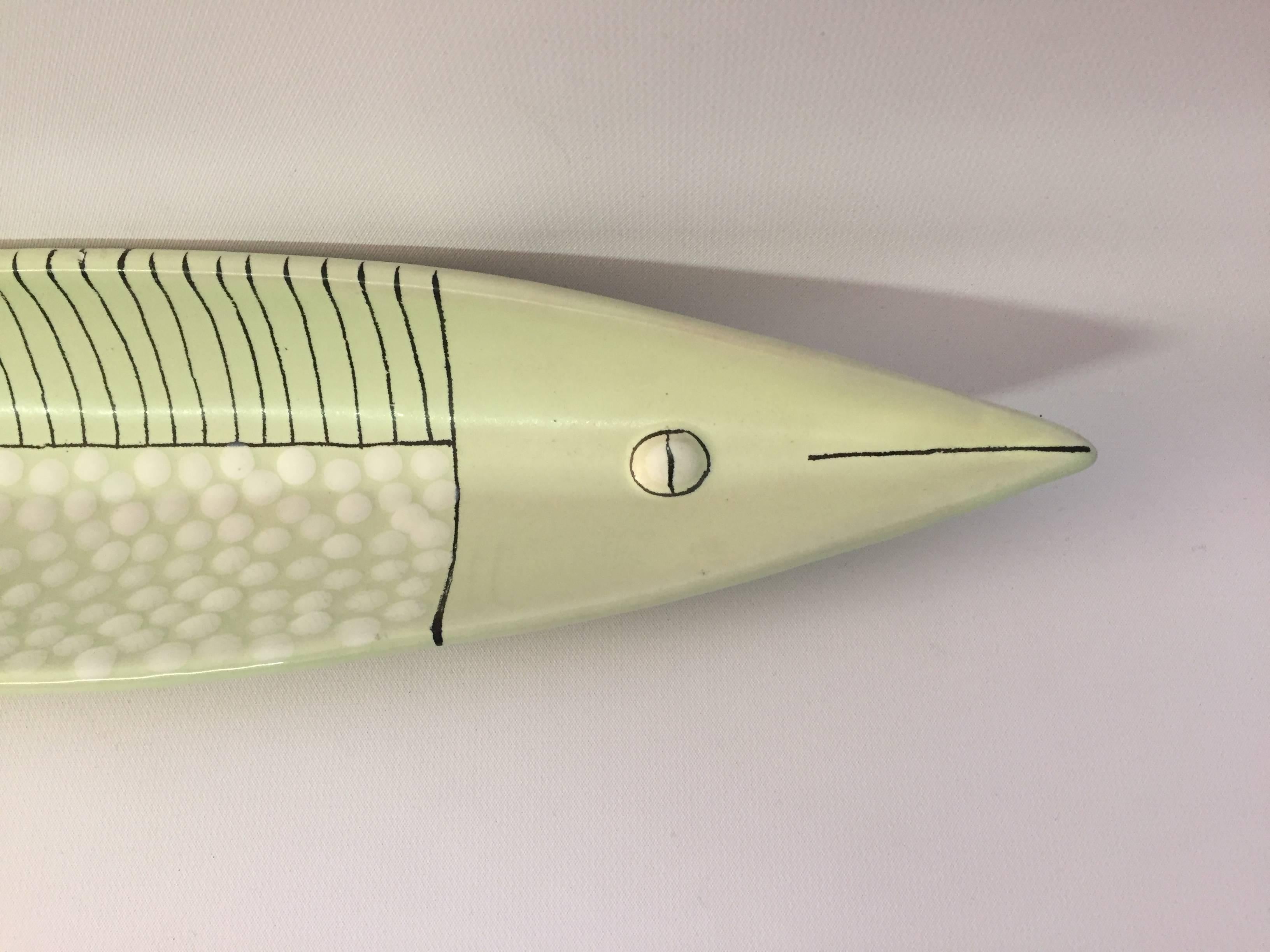 Cast Early Bitossi Italian Art Pottery Fish