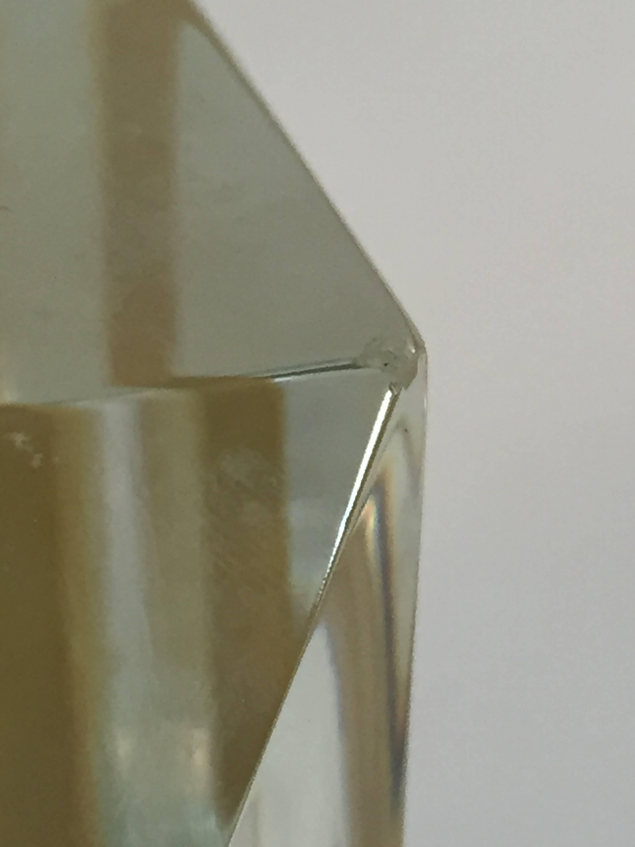 Mid-20th Century Alessandro Mandruzzato Faceted Italian Glass Box