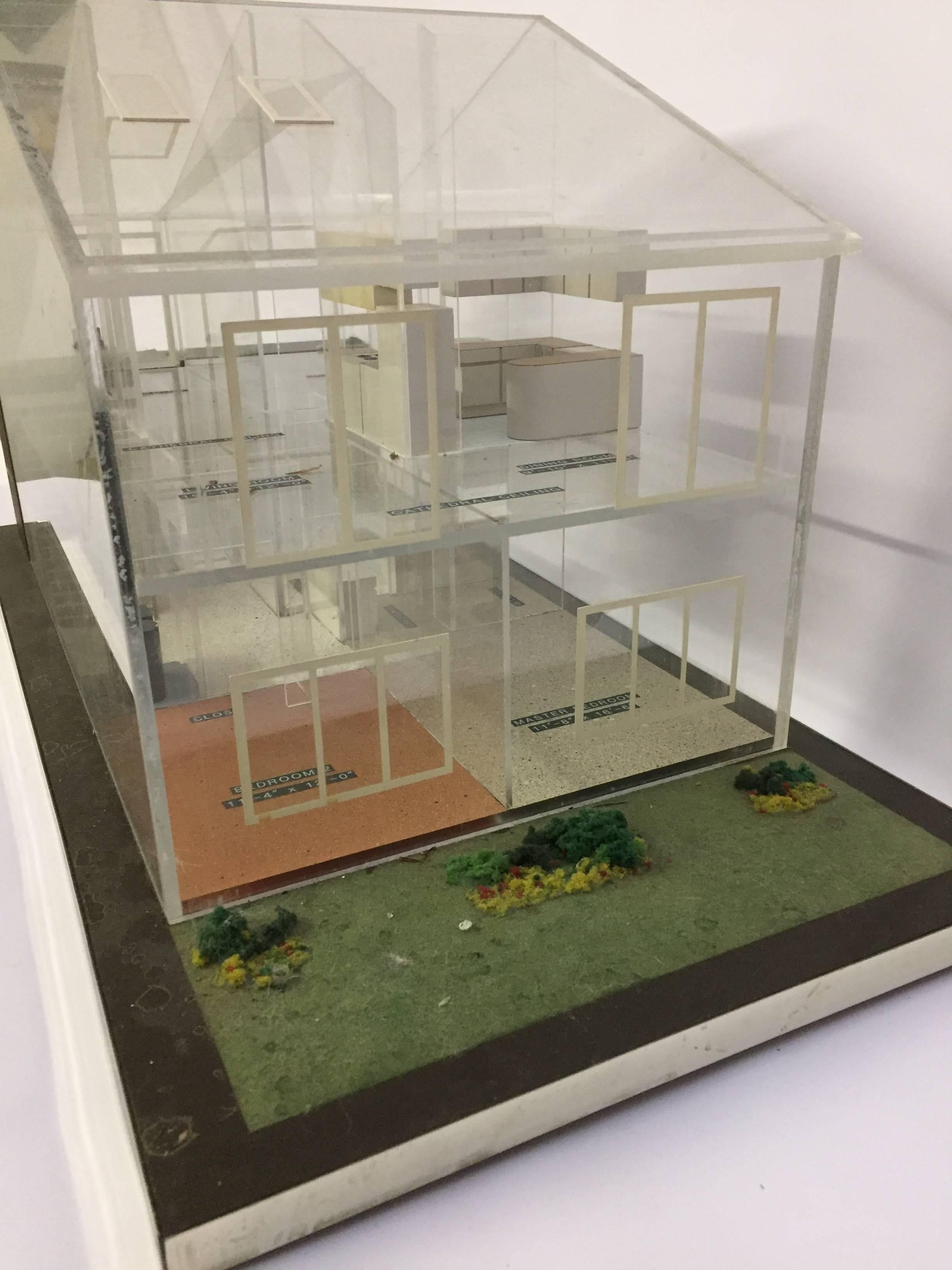1970s Lucite Architectural Modern Home Model 4