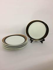 Gorgeous Set of Eight Block Porcelain Dinner Plates