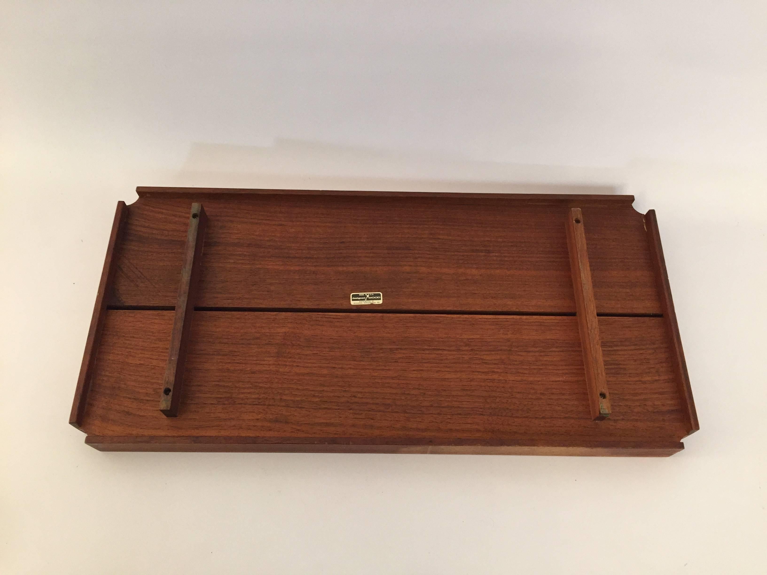 Solid Walnut Splined Top Serving Tray for Raymor 2