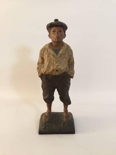 Rare Bradley and Hubbard Whistling Jim Iron Doorstop