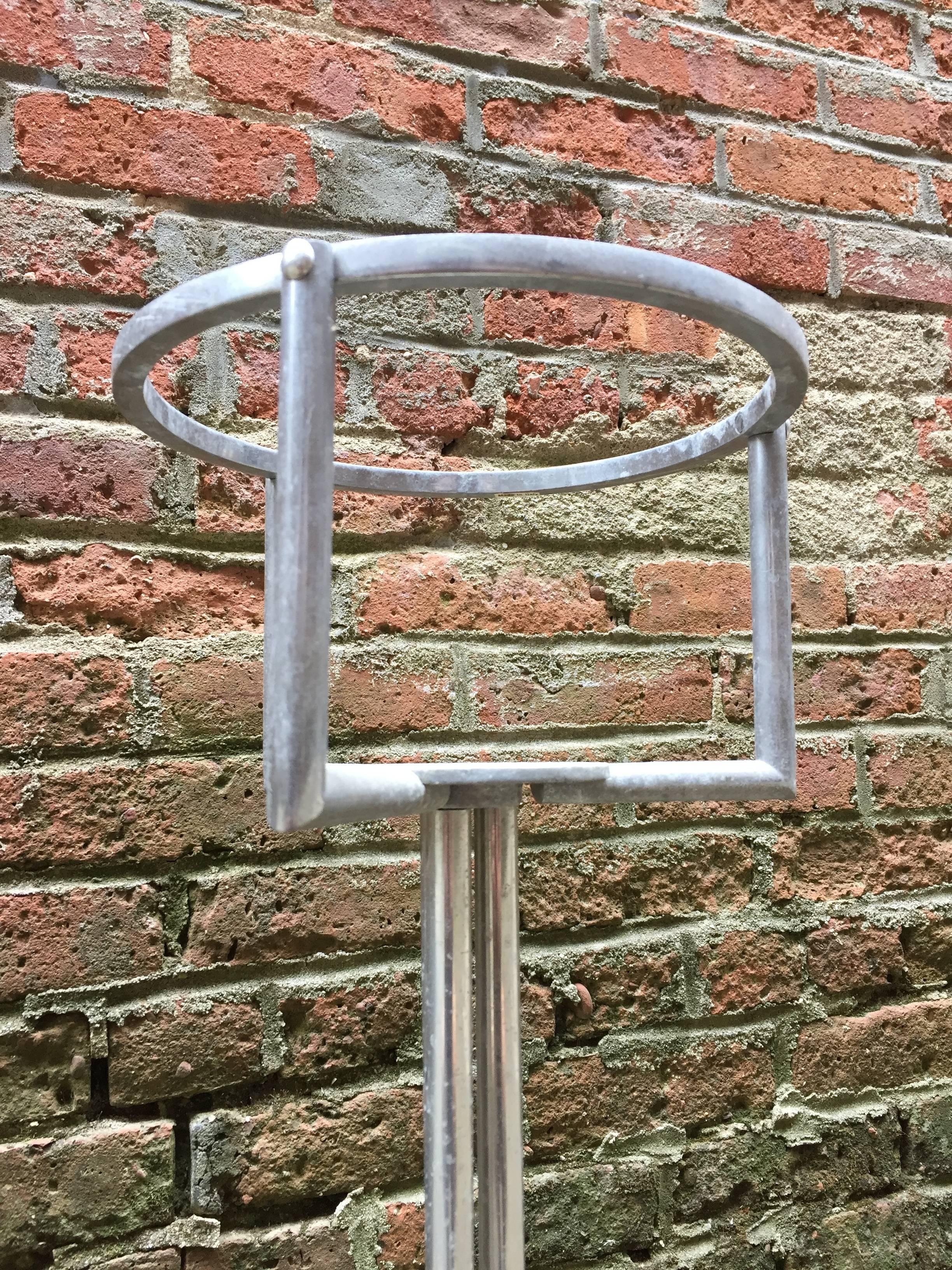 Mid-Century Modern Italian Modern Design Aluminum Plant Stand