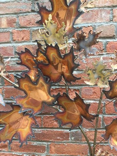 Curtis Jere 1971 Metal Leaf Wall Hanging