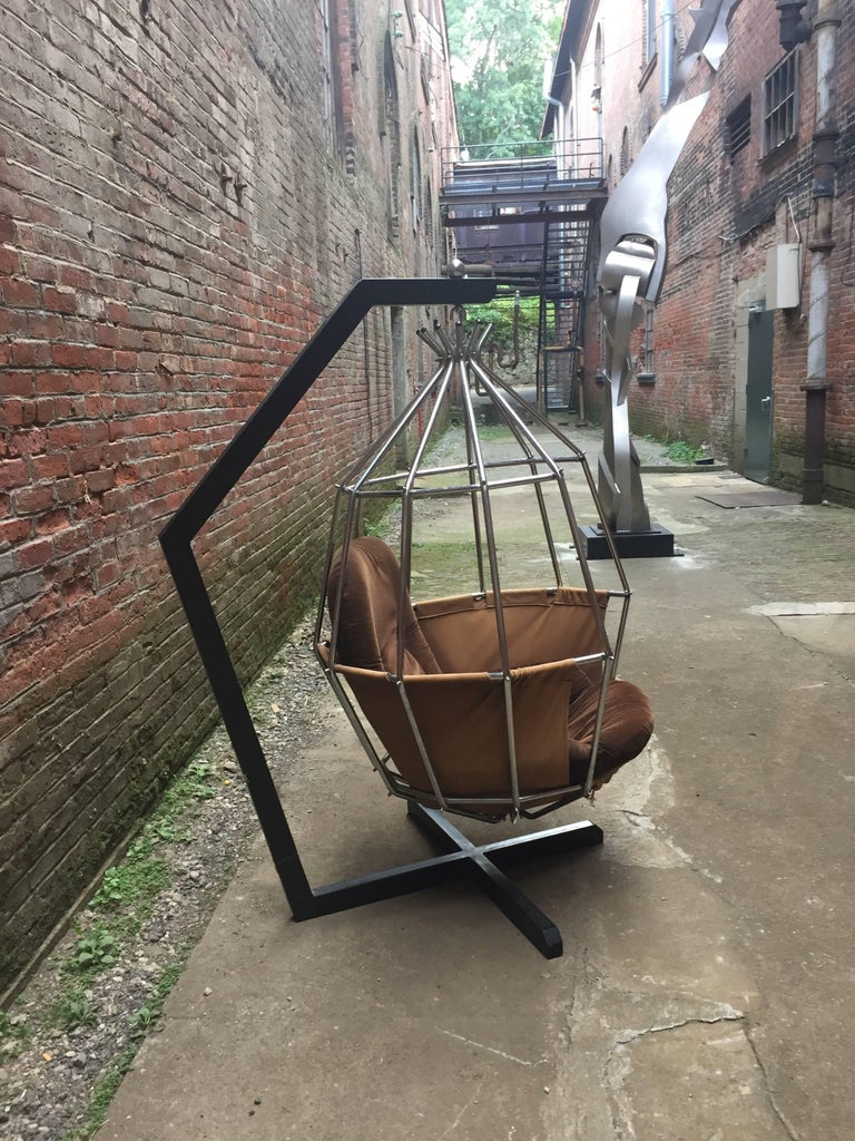 Ib Arberg Parrot Cage Swing Chair For Sale at 1stDibs bird cage chair
