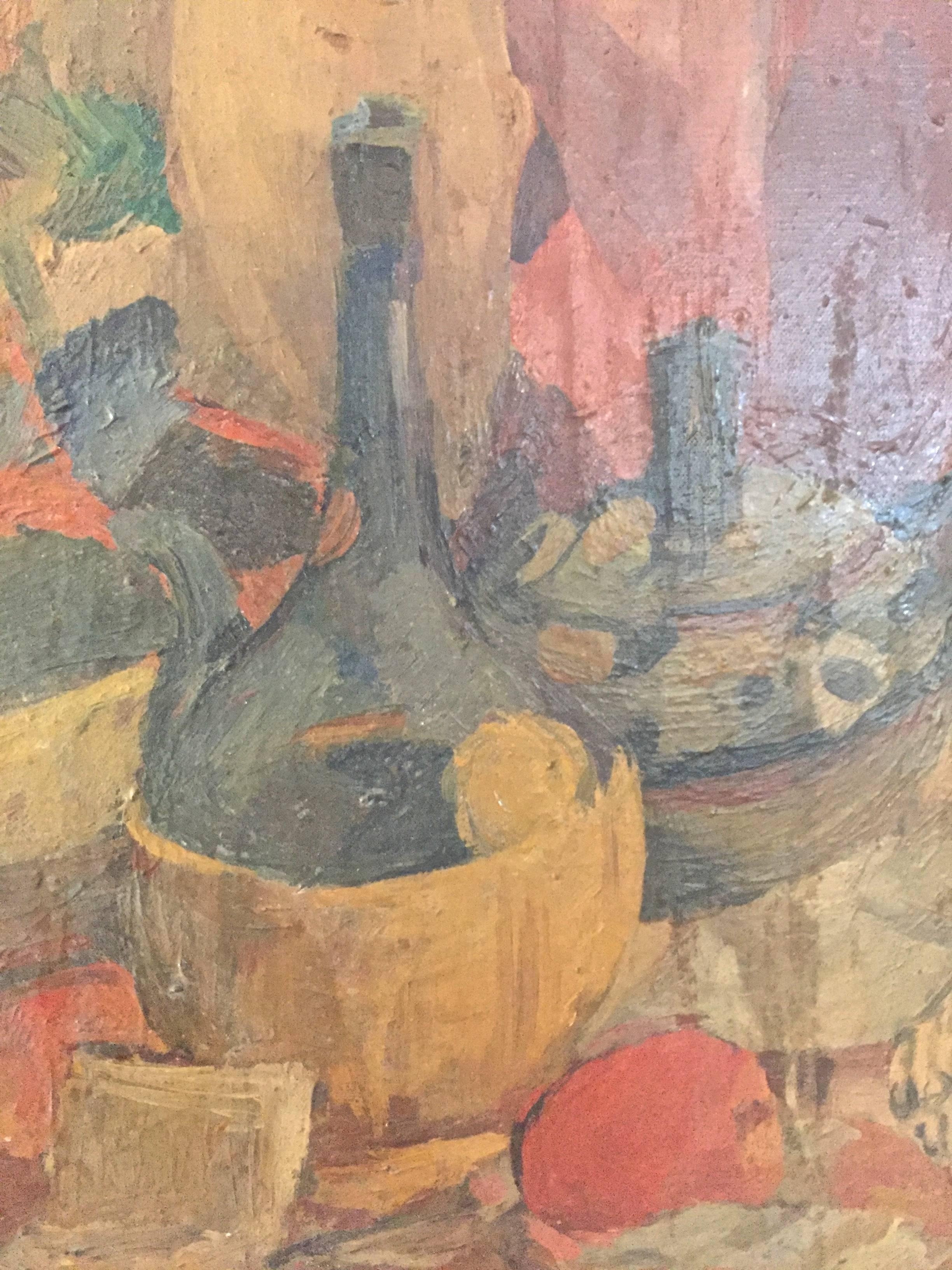 Other H.C. Meyer Oil on Canvas Still Life Painting, 1941