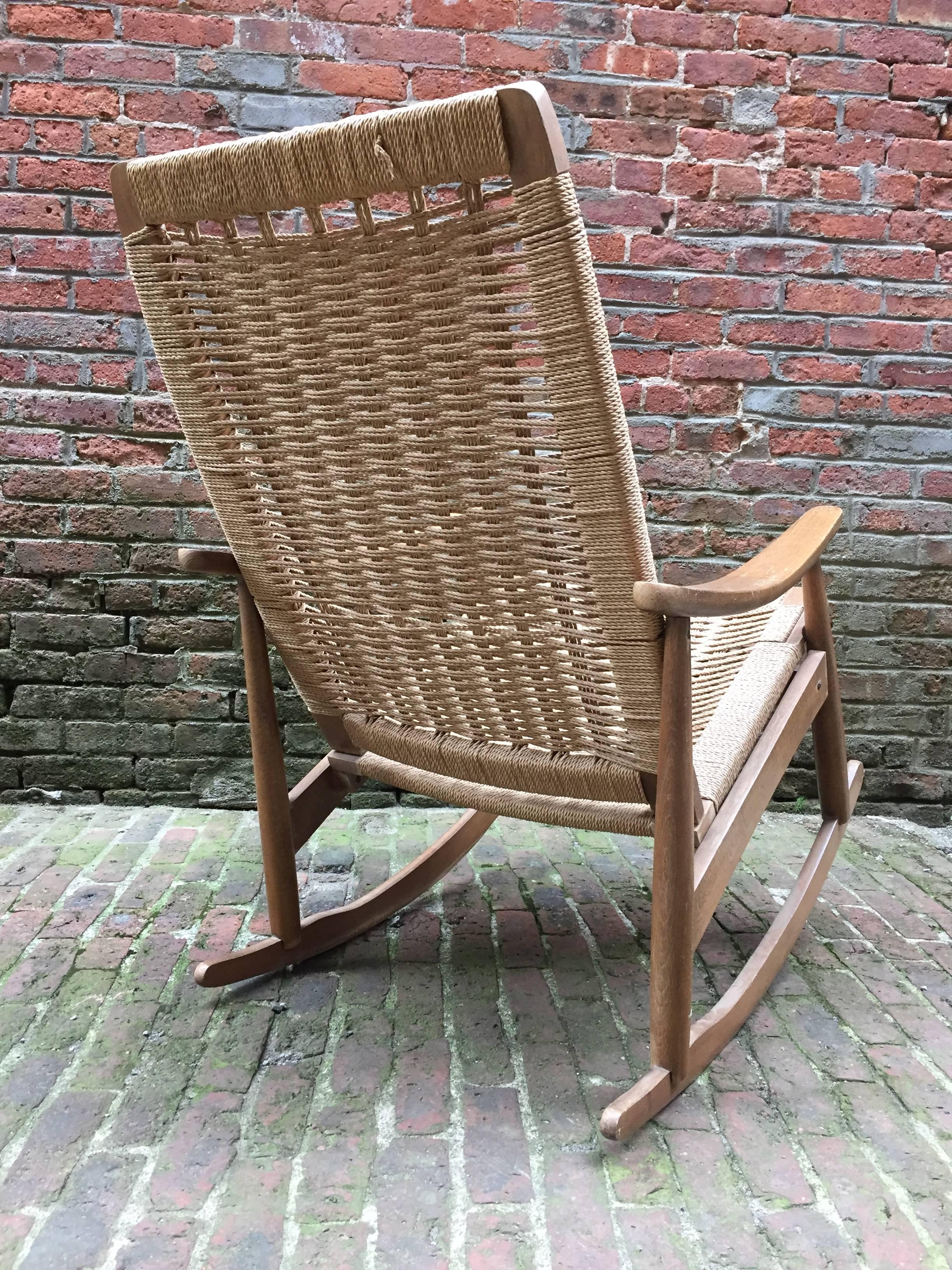 modern wood rocking chair