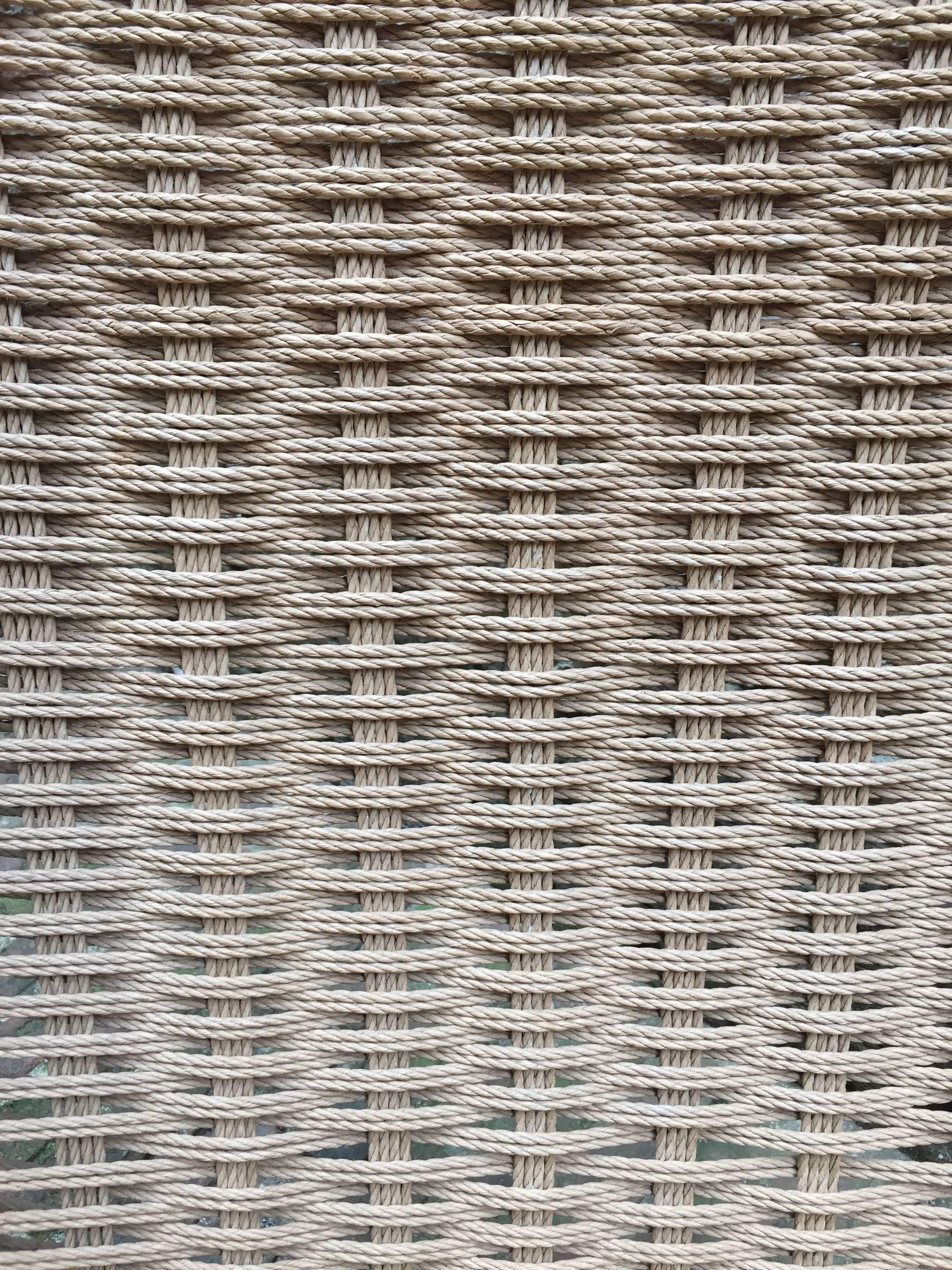 wood and rope rocking chair