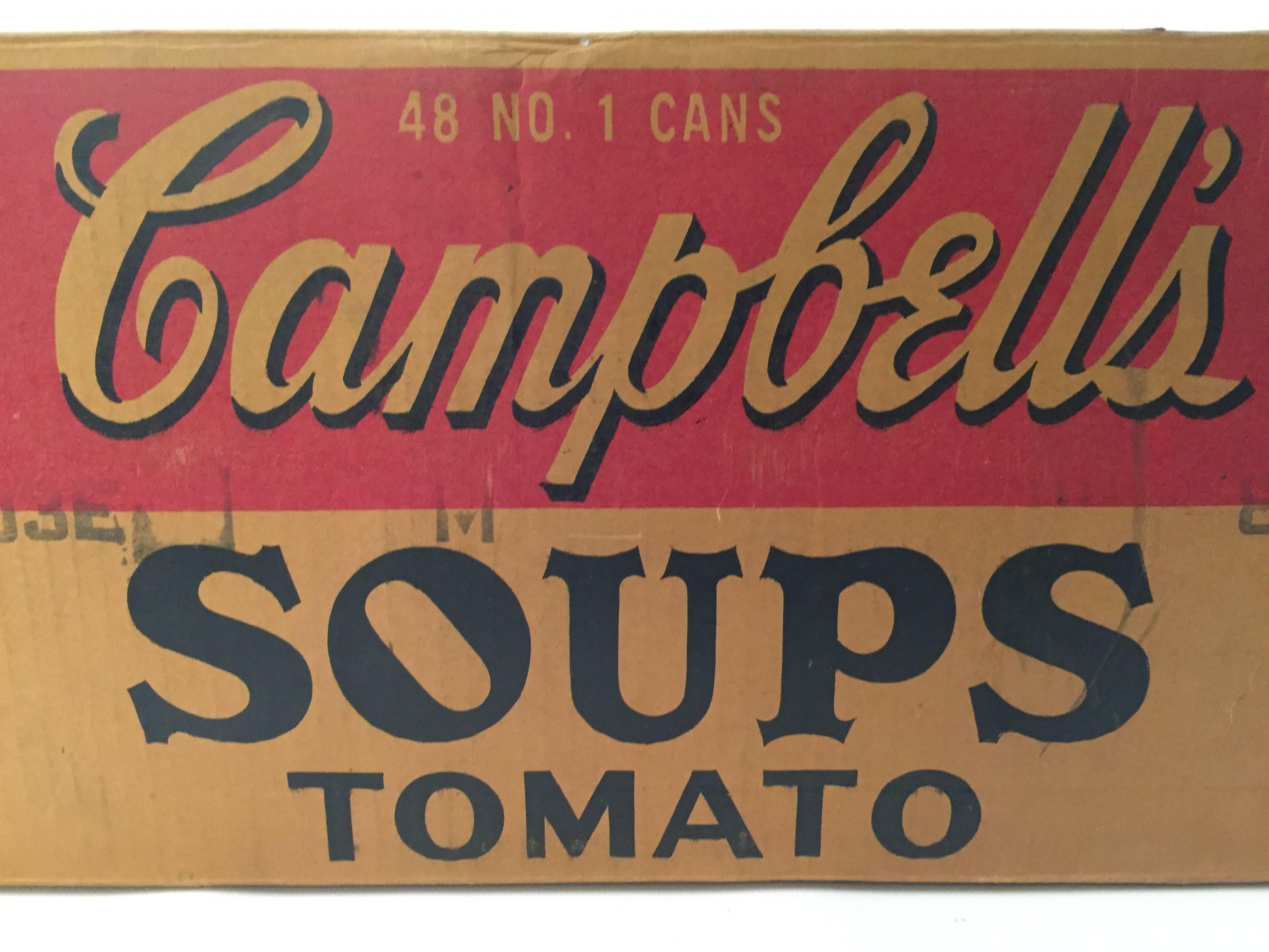 Mid-Century Modern 1950s Campbell's Tomato Soups Advertising Box
