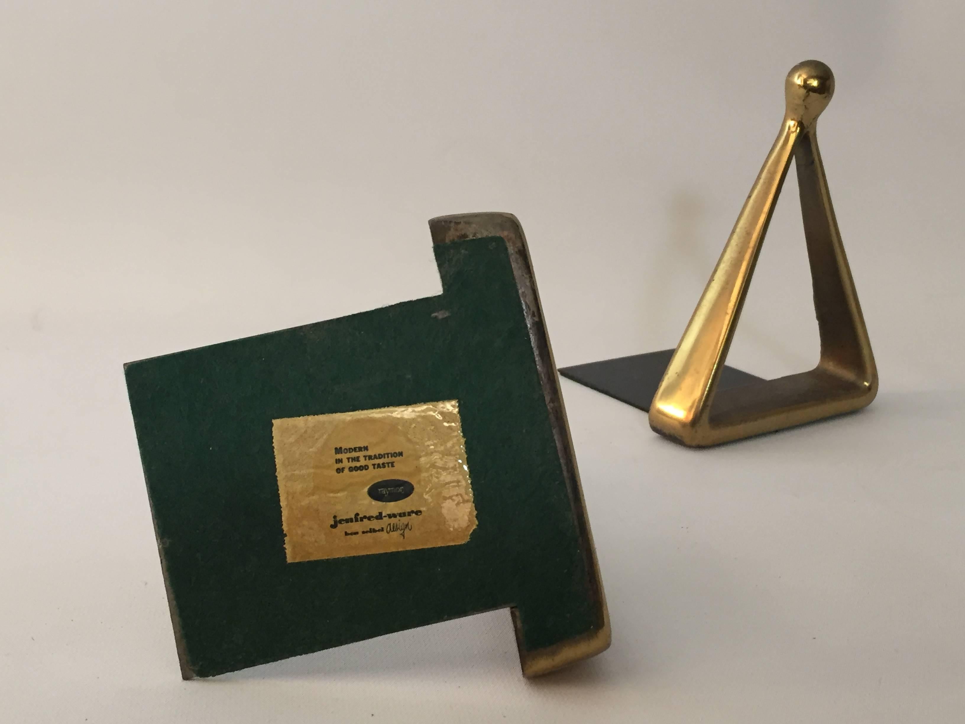 American Ben Seibel Jenfredware Triangle Bookends