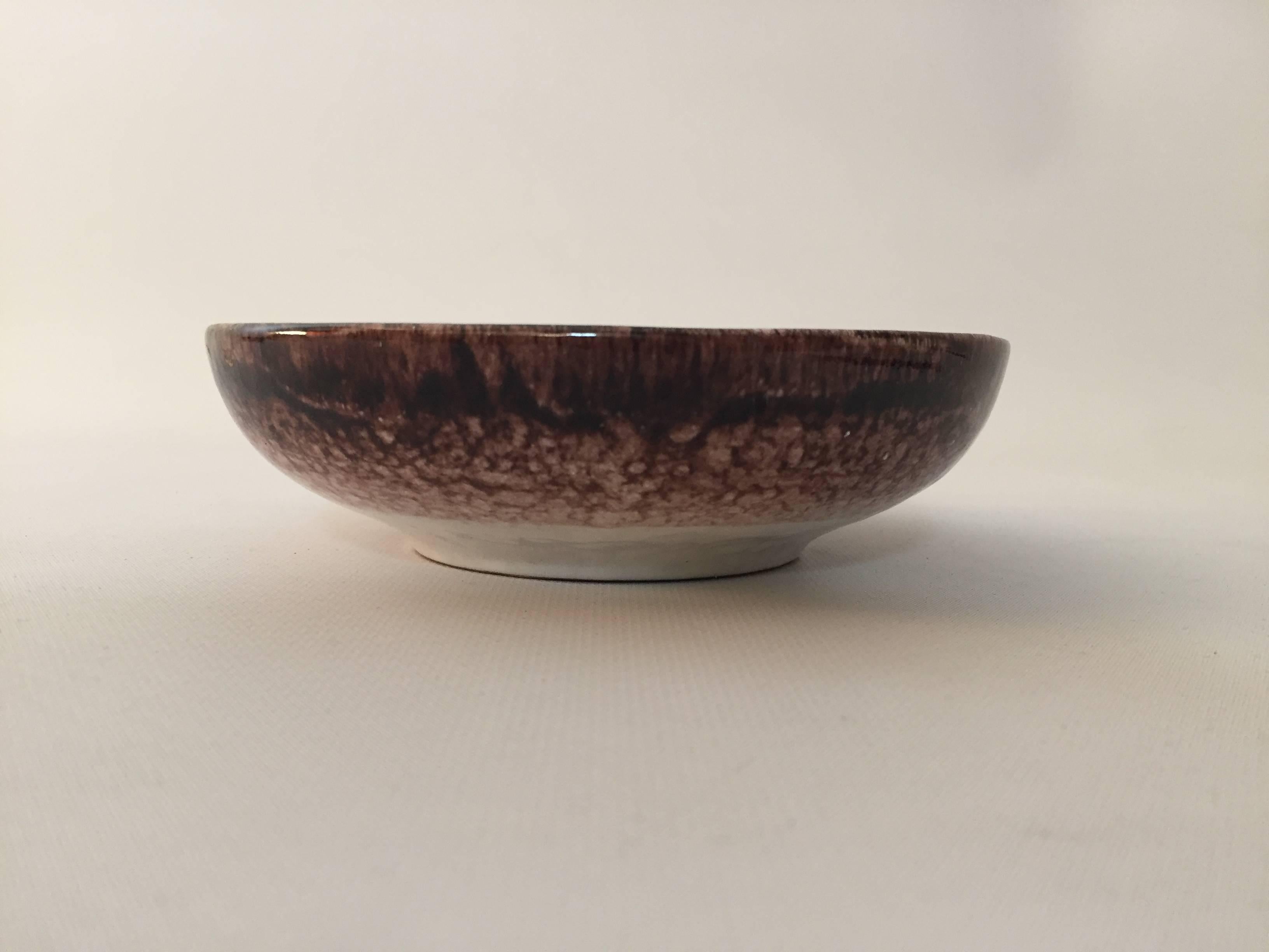 Italian Aldo Londi Bitossi Zitaly Pottery Bowl