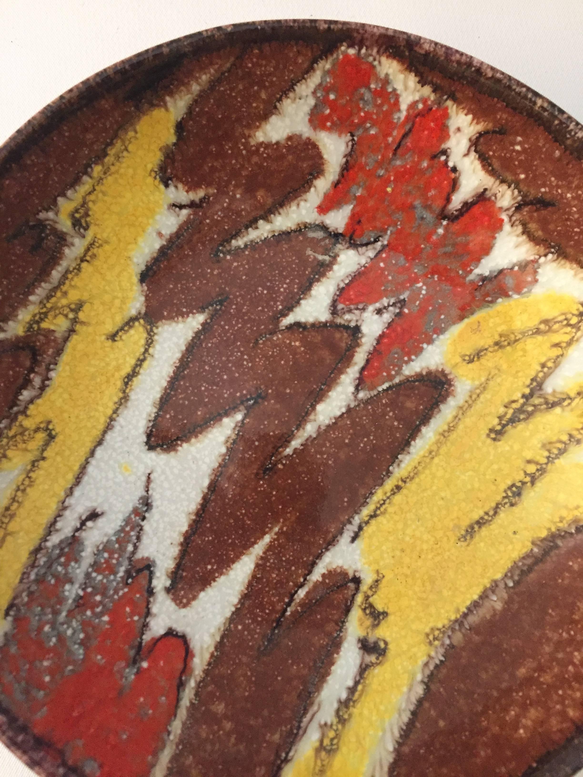 Mid-20th Century Aldo Londi Bitossi Zitaly Pottery Bowl