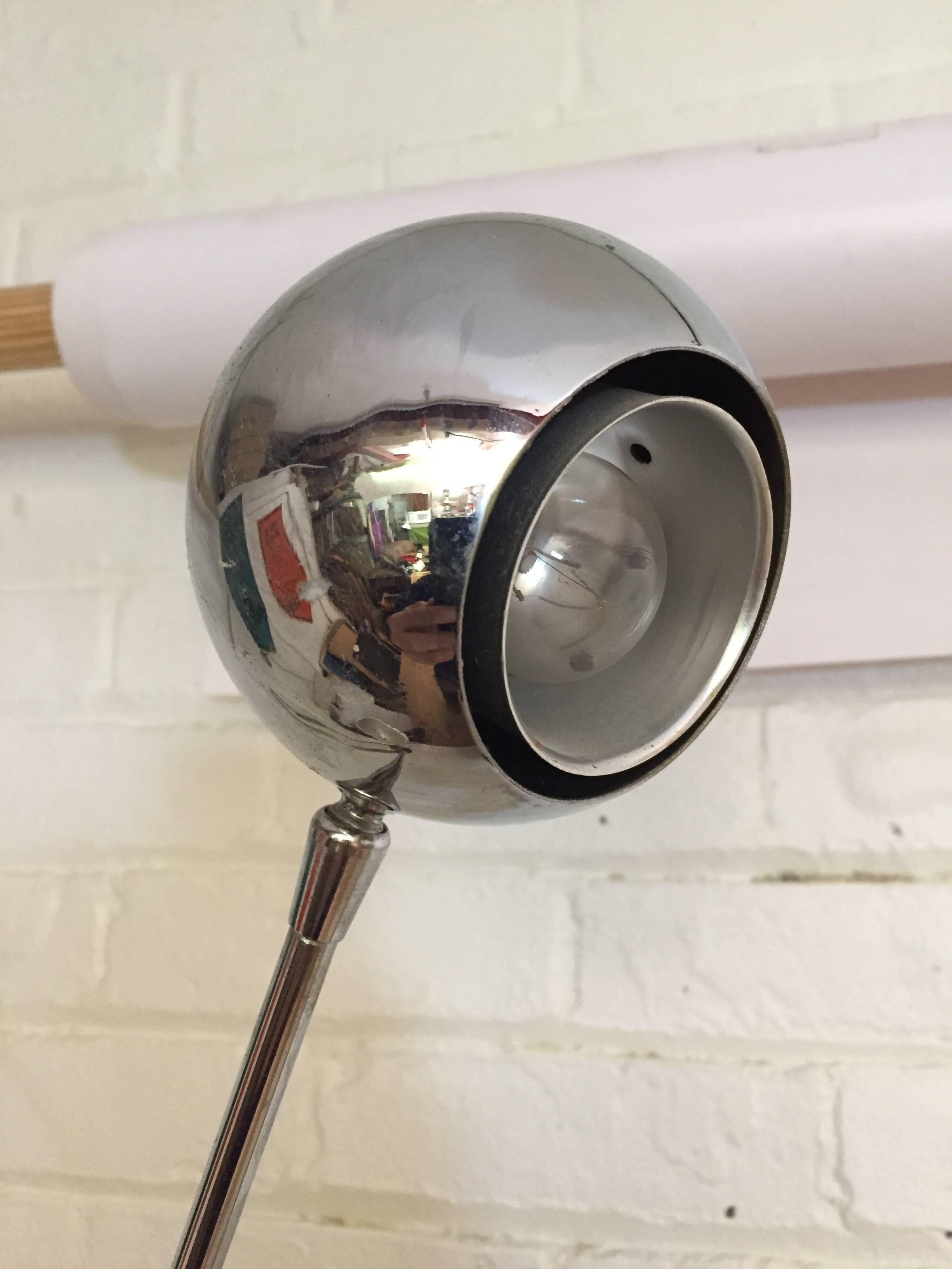 Mid-Century Modern Robert Sonneman Chrome Orbital Swing Lamp