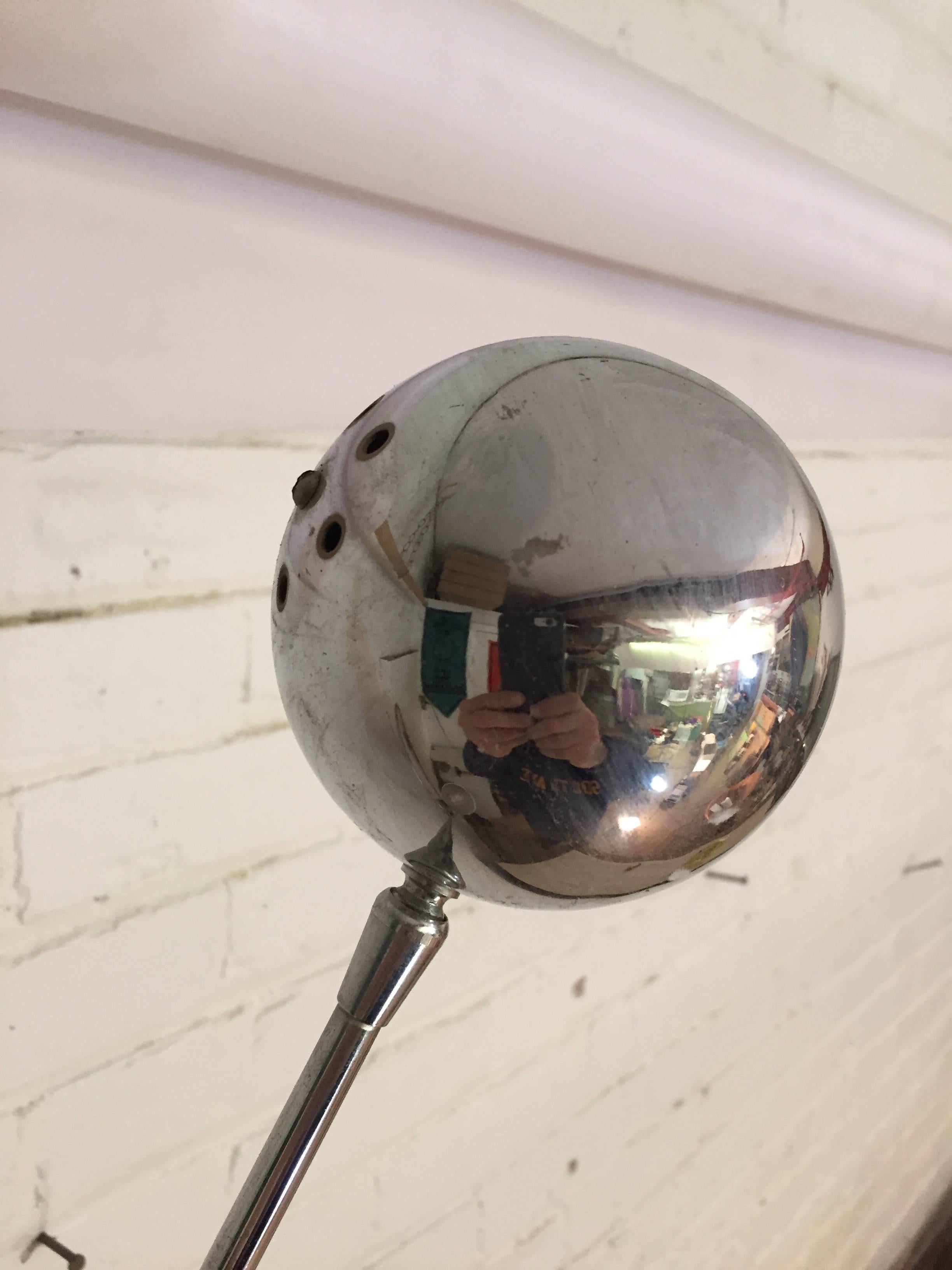 Robert Sonneman Chrome Orbital Swing Lamp In Good Condition In Garnerville, NY