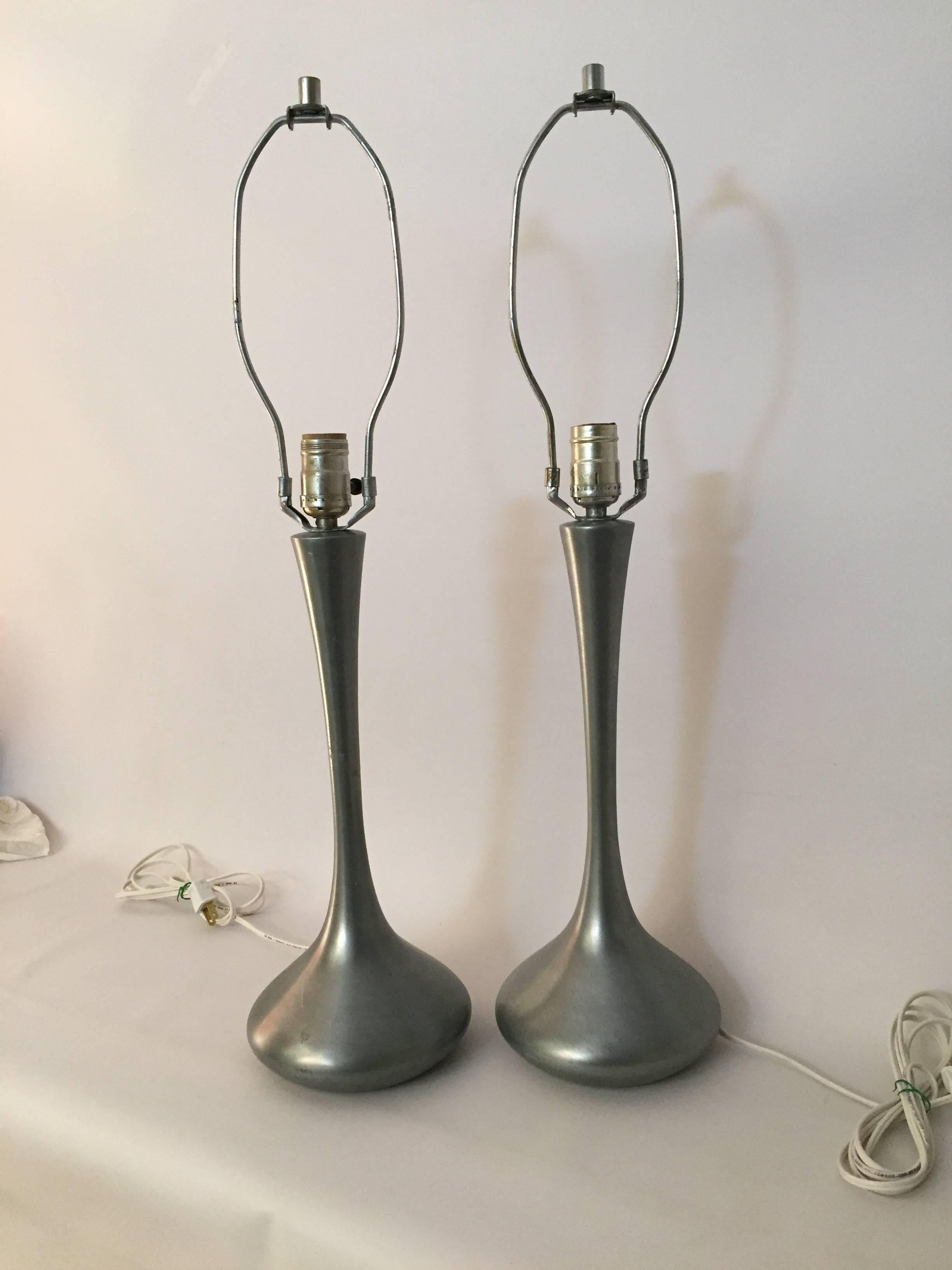 Pair of Laurel Tulip Lamps In Good Condition In Garnerville, NY