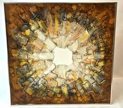 Mid-Century Abstract Modern Painting, Signed by Artist