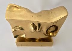 Prince Monyo Bronze Abstract Sculpture, Signed
