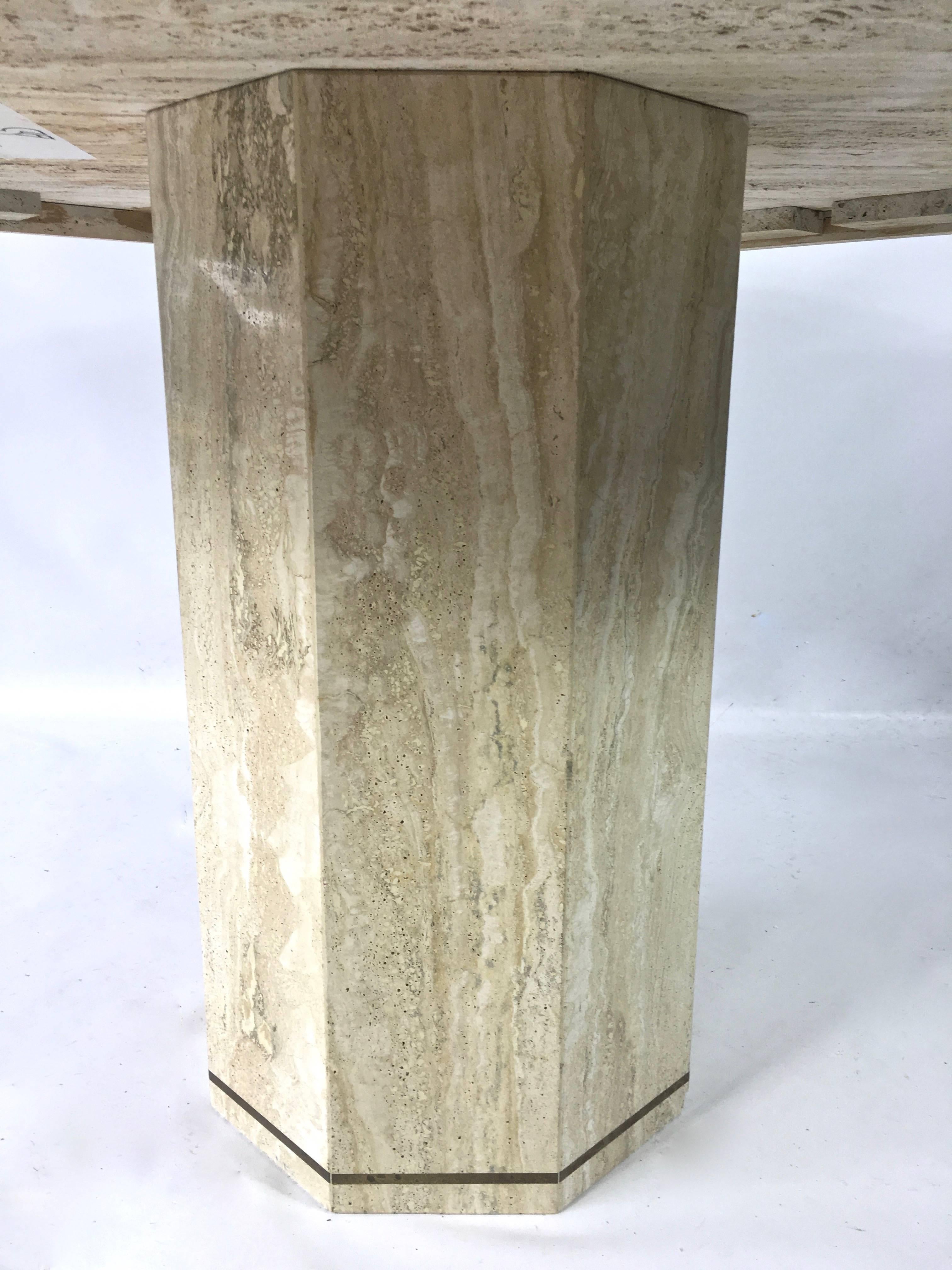 travertine marble dining table