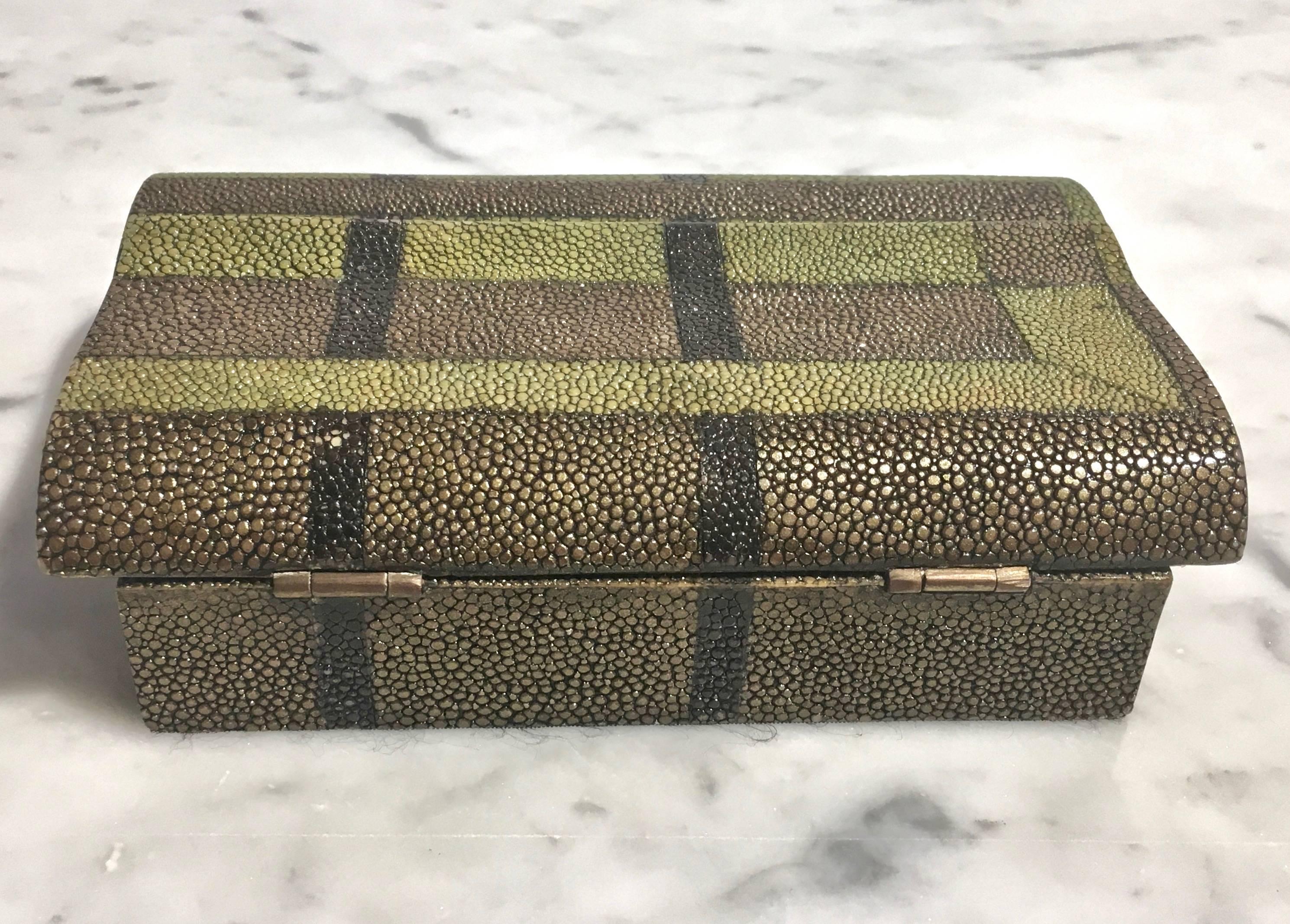 French R & Y Augousti Shagreen Box For Sale