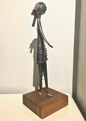 Mid-Century Sculpture of Girl, Signed by Artist Harold Einhorn
