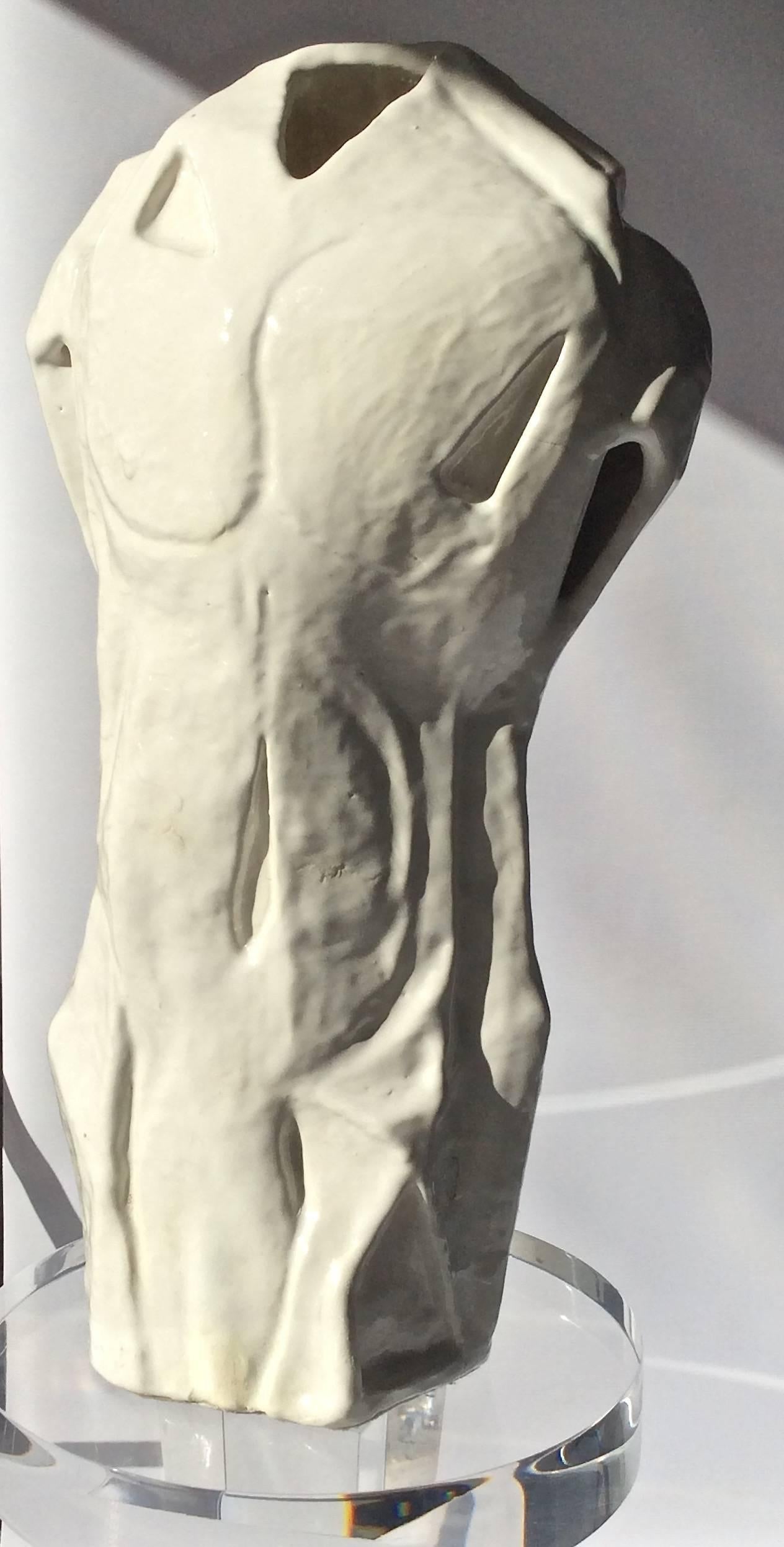 ceramic torso sculpture