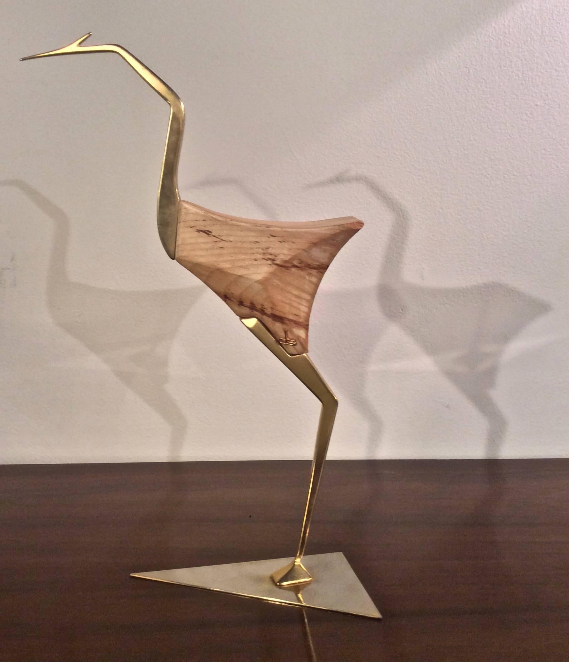 Mid-Century Modern Trio of Tabletop Modernist Bird Sculptures